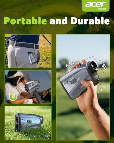 Acer Gadget Golf Rangefinder with Slope On/Off, 800/1200Yards, - Product Imagery