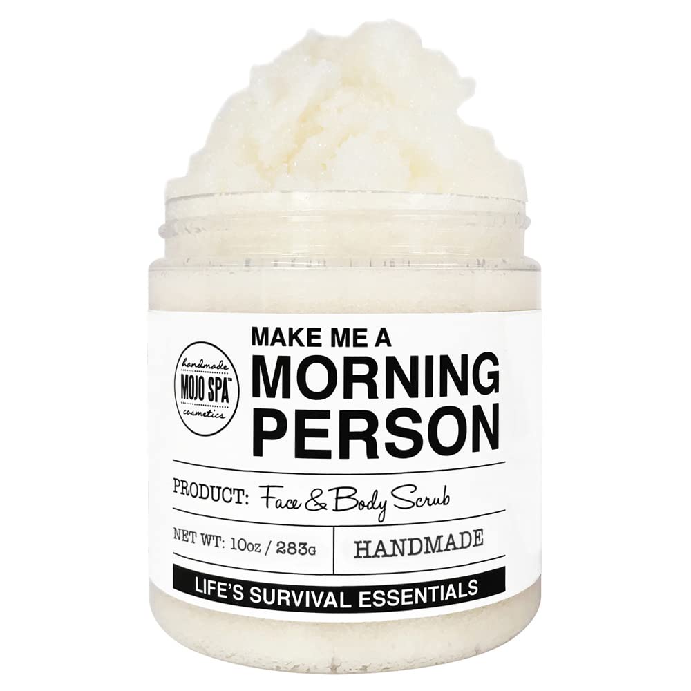 Make Me a Morning Person Face and Body Scrub for Women and - Mojo Spa Official Imagery - 2