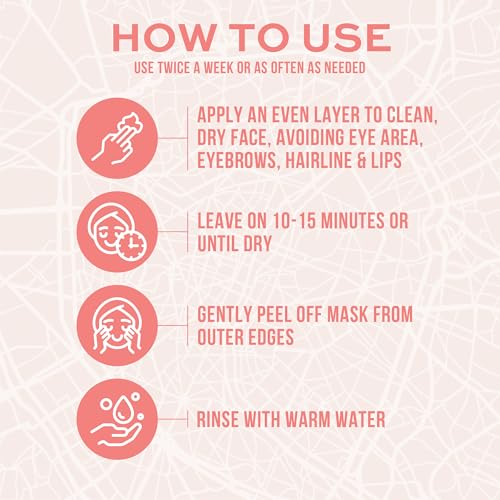 Freeman Exotic Blends French Pink Clay Peel Off Face Mask, 6 f... - Product Imagery