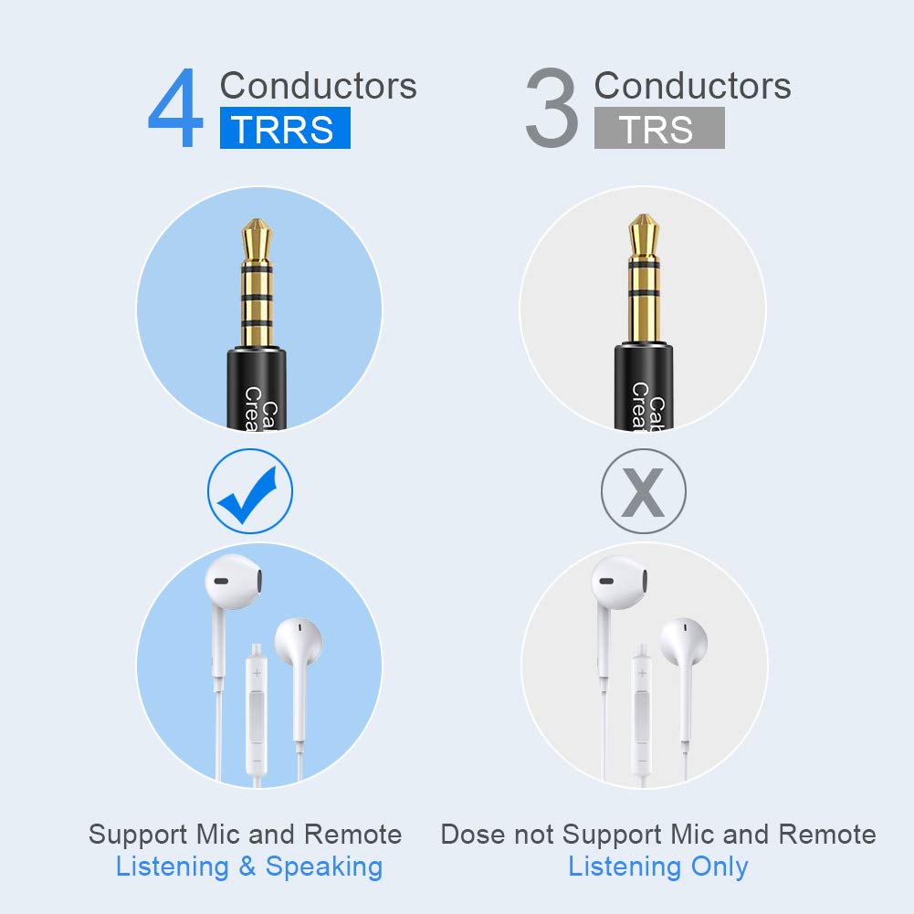 CableCreation Headphone Extension Cable , TRRS 3.5mm Audio Cable by CableCreation - Angle View 3