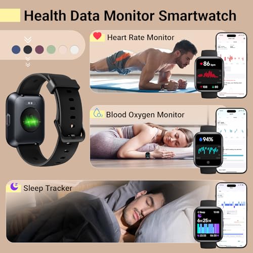 Smartwatch for Women/Men, Compatible with Android & iPhone, - Product Imagery