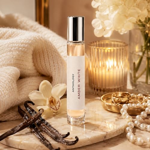 Anthology Amber White Perfume Oil Roll on, Vanilla 28 scent, 0.3 - Product Imagery