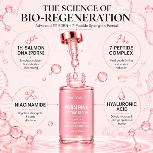 PDRN Pink Peptide Serum with Salmon DNA – Pink Glow Serum with - Product Imagery