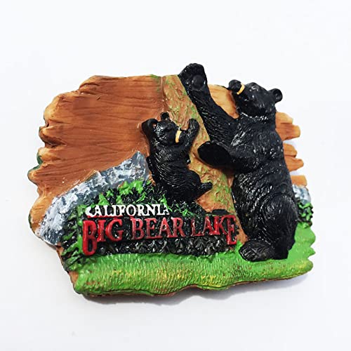 Big Bear Lake Los Angeles 3D USA Fridge Magnet Souvenir - Product Imagery