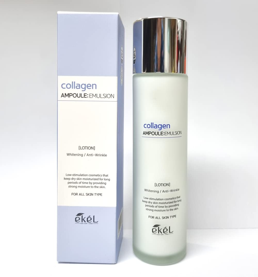 EKEL Collagen Skincare Set, Anti-Wrinkle Toner Emulsion Cream, - 3W Clinic