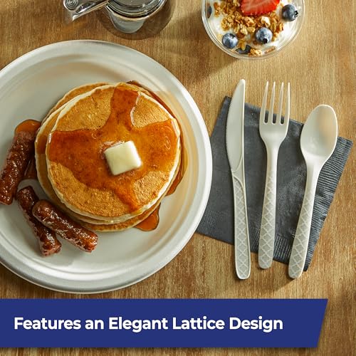 Hefty ECOSAVE Compostable Assorted Cutlery Set, 8 Forks, 8 - Product Imagery