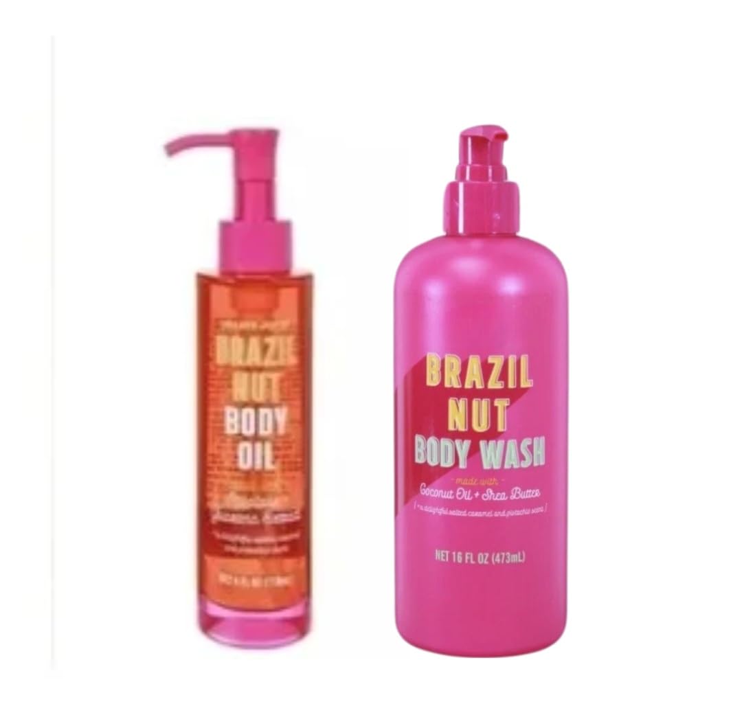 Brazil Nut Body Wash 16oz Body Butter and Body Scrub 8 ozeach - Generic
