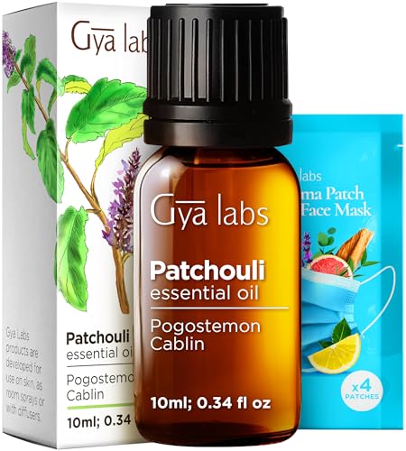 100% Pure Patchouli Essential Oil for Skin & Diffuser - 0.34 Fl - Product Imagery