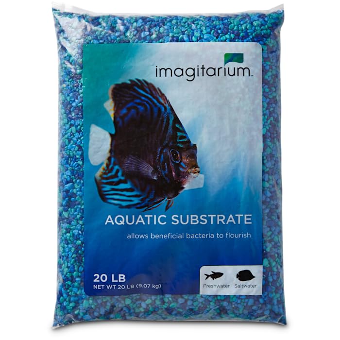 imagitarium by Petco Aquarium Gravel Substrate Blue Jean 20 - imagitarium Official Imagery - 1