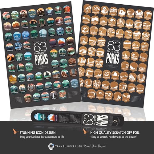 Travel Revealer Bundled - 100 Movie Scratch Off Poster + 63 - Product Imagery