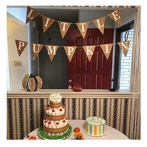 Little Pumpkin Banner for First Birthday or Baby Shower - Product Imagery