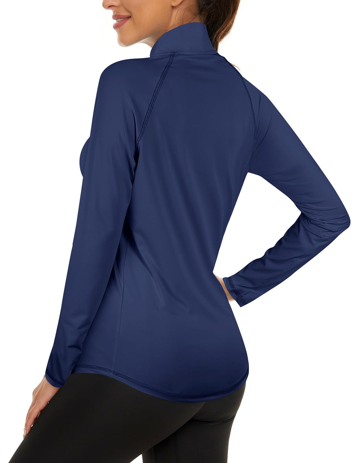 LURANEE Womens UPF 50 Long Sleeve 1 4 Zip Pullover Athletic - LURANEE Official Imagery - 3