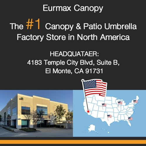 Eurmax USA 10x10 Pop Up Canopy,Commercial Tent with Patented - Product Imagery