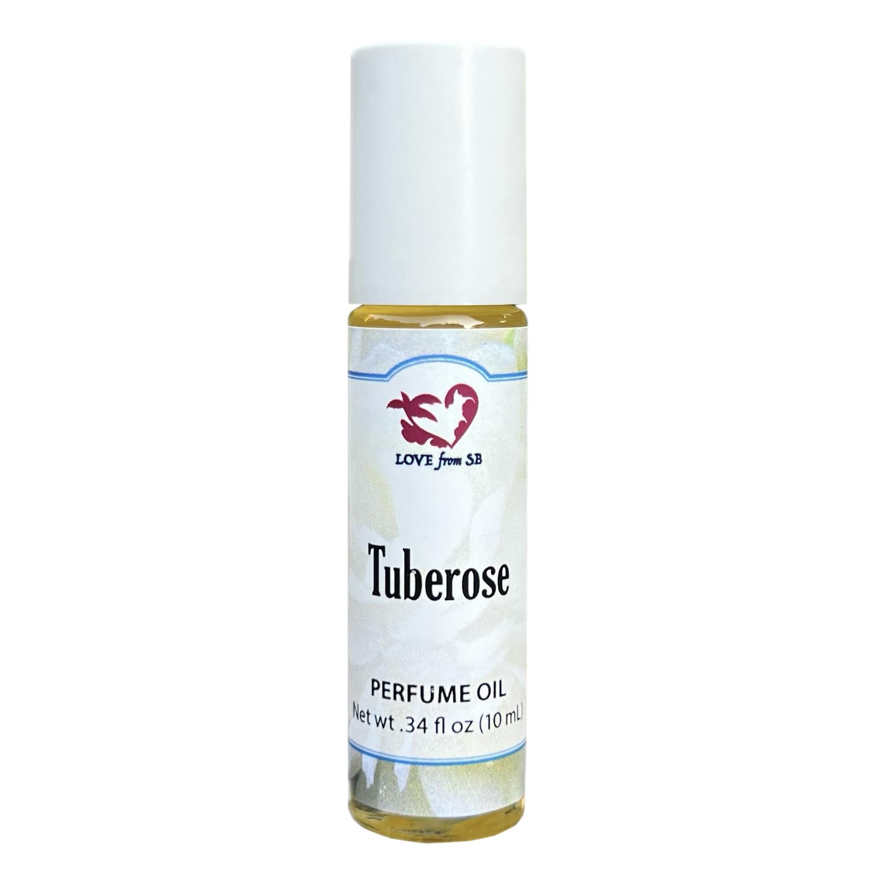 Tuberose Perfume Oil | .03 oz/10 ml Roll On Bottle with Organic - Product Imagery