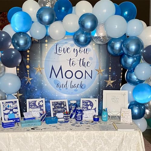 Blue Balloons Metallic Blue Balloon, 60Pcs 12Inch Chrome Blue - Product Imagery