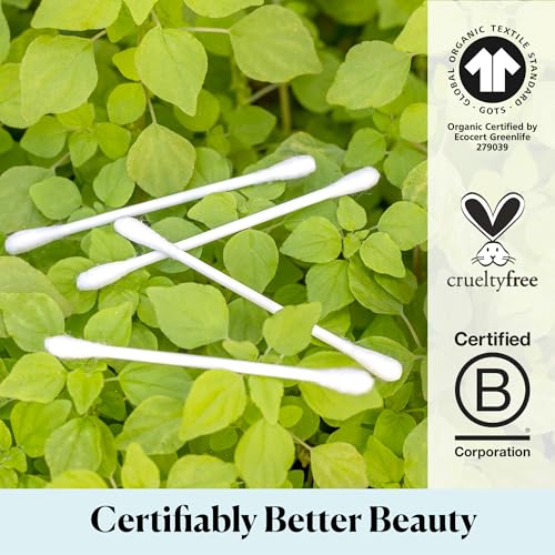 Sky Organics Organic Cotton Swabs 375 ct, 100% Pure, Natural, - Product Imagery
