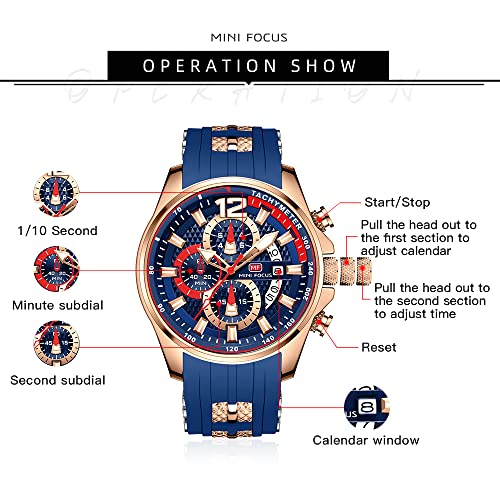 MF MINI FOCUS Men Watch Casual Fashion Wrist Watches - Product Imagery