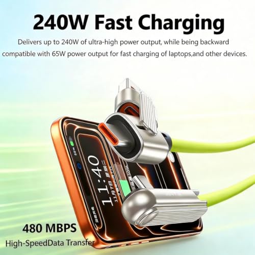 Invisible Holder Charger, 240W PD USB-C, 2-in-1 with Adapter, - Product Imagery