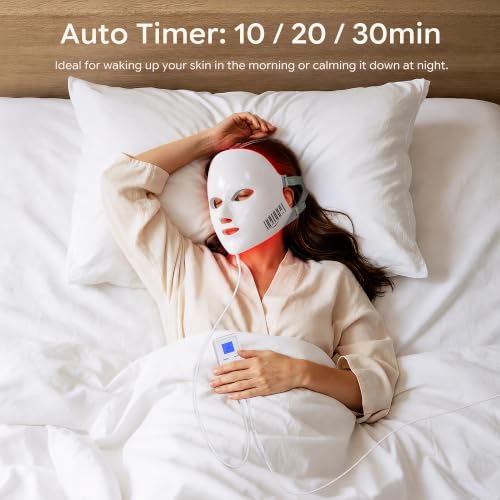 Red Light Therapy Mask for Face Anti Aging 4D Home Use 7 Colors - Product Imagery