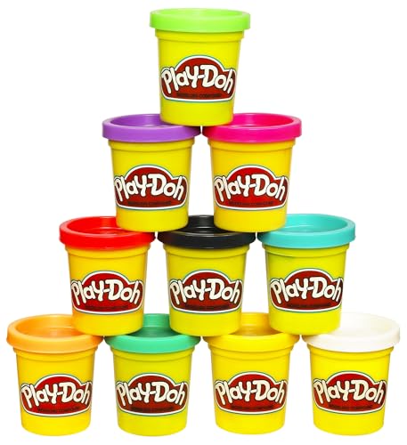 Play Doh Modeling Compound 10-Pack Case of Assorted Colors, - Product Imagery