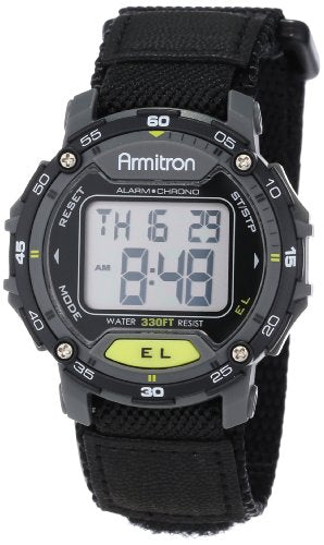Armitron Sport Unisex Digital Chronograph Nylon Strap Watch - Product Imagery
