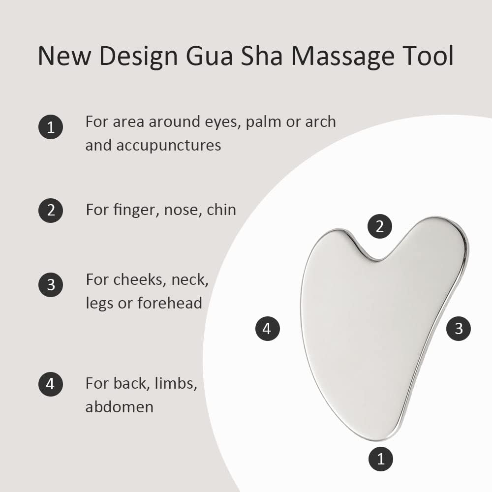 Yeamon Gua Sha Facial Tools and Face Roller Set Facial - Yeamon Official Imagery - 5