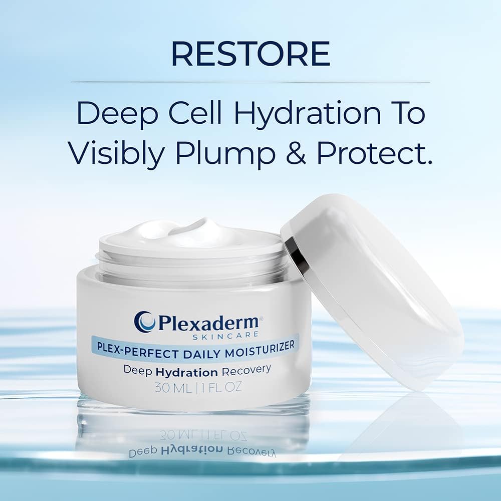 Plexaderm Daily Face Moisturizer with Hyaluronic Acid, Fragrance-Free - Plexaderm Official Product View 4