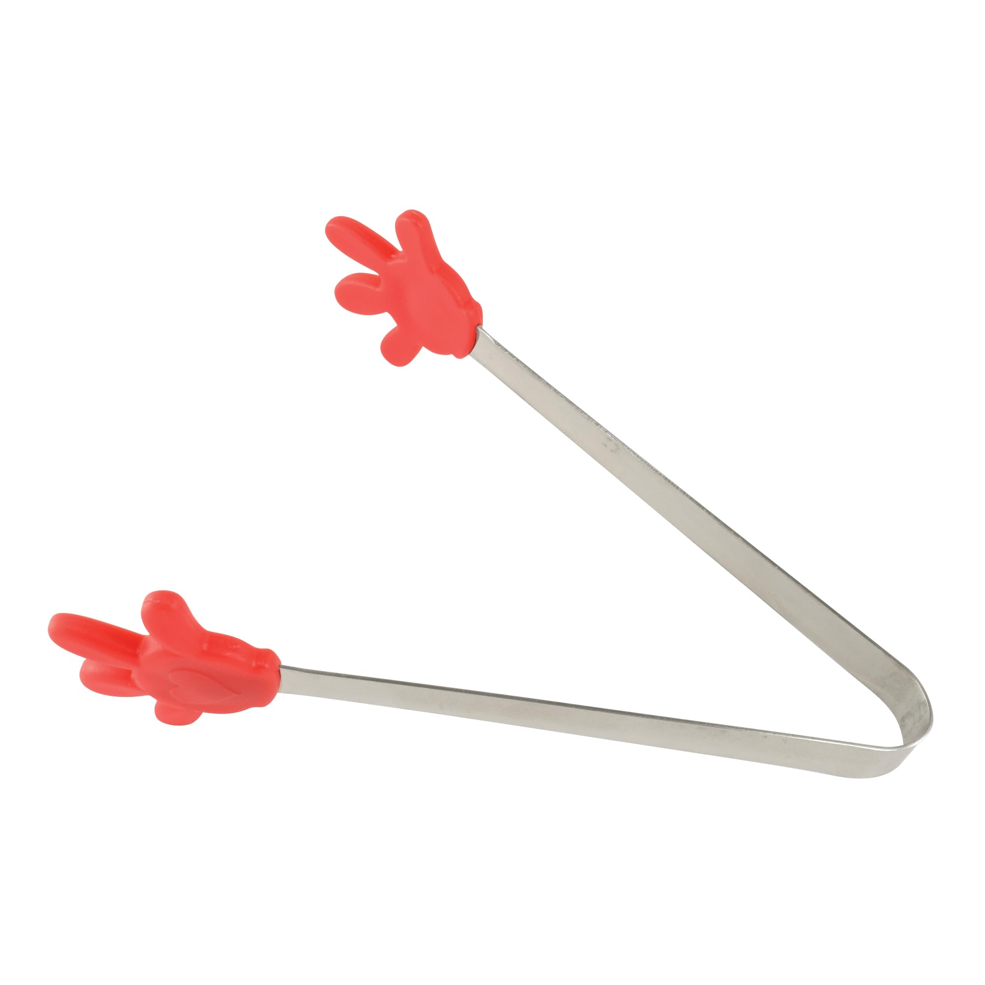 R&M Hand-Y Tongs 5" – Stainless Steel Mini Serving Tongs with Red or Y - View 1