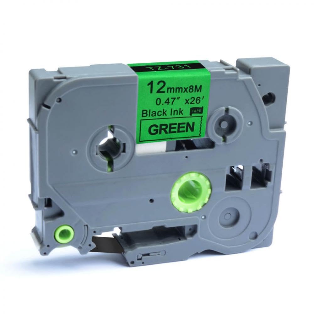 DUHWQ 12mm Label Tape 6-Pack Compatible with Label Maker PT-D210 H110 D600 Works with TZe-131 TZe-231 431 531 631 731 Tapes