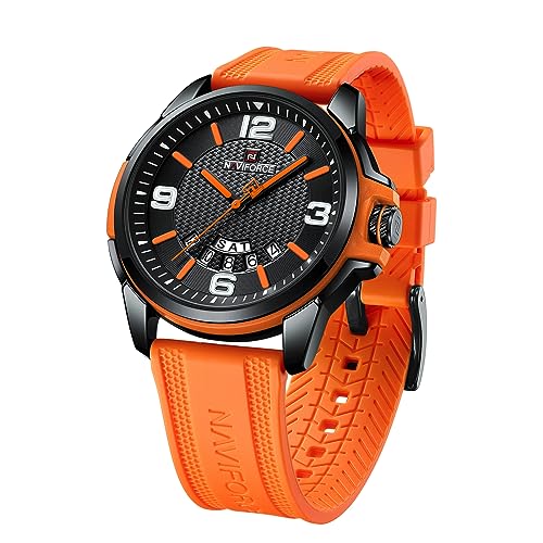 NAVIFORCE Waterproof Watch for Men Women, Analog Auto Date - Product Imagery
