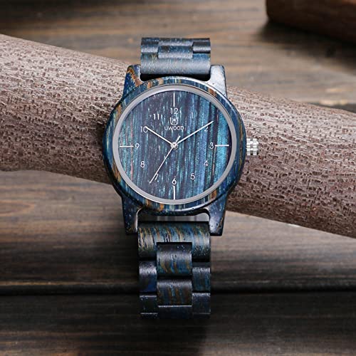 Wooden Watches Uwood Series 40 mm Unisex Natural Handmade Wood - Product Imagery