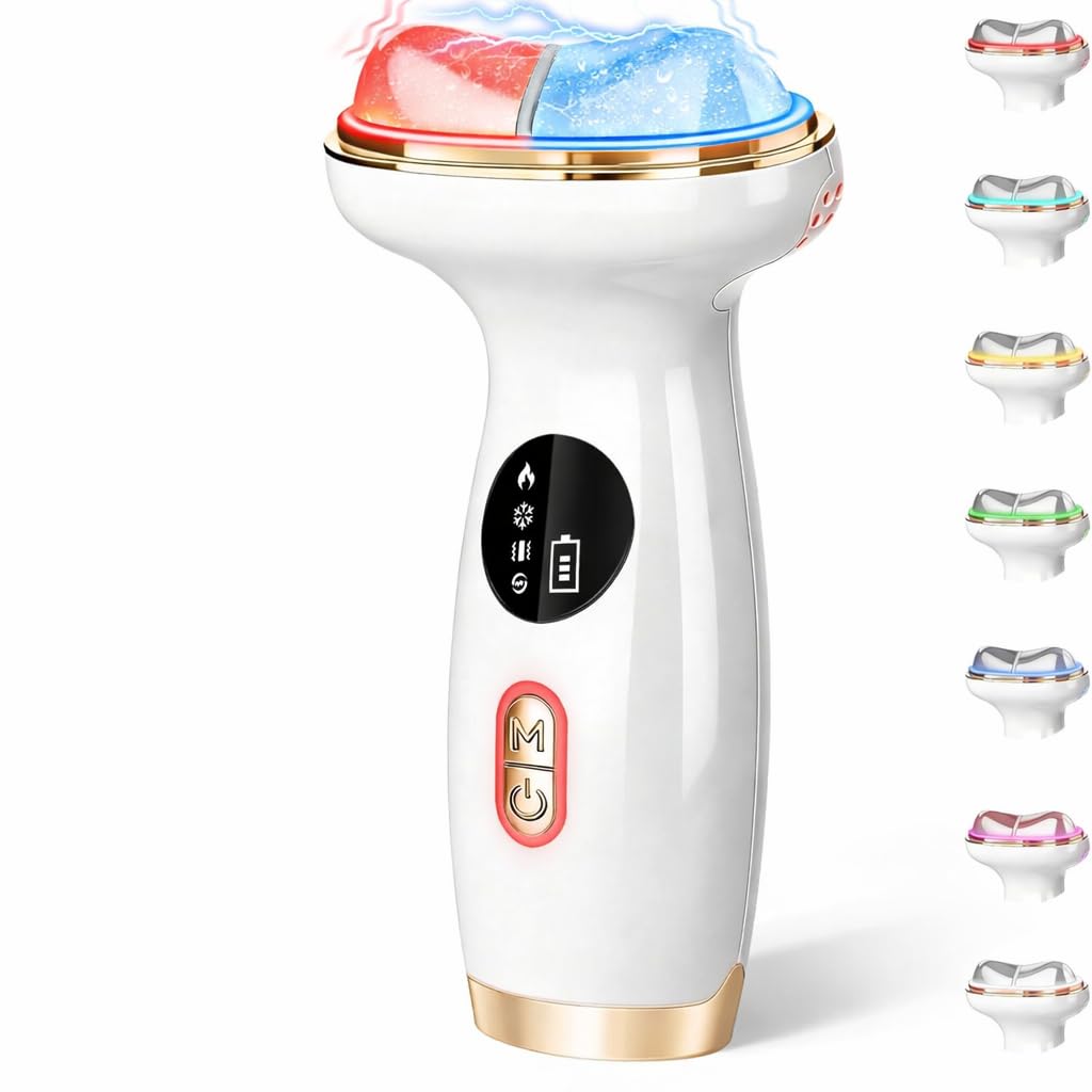 Upgraded Hot & Cold Dual Mode Face and Neck Beauty Massager, 7 - Product Imagery