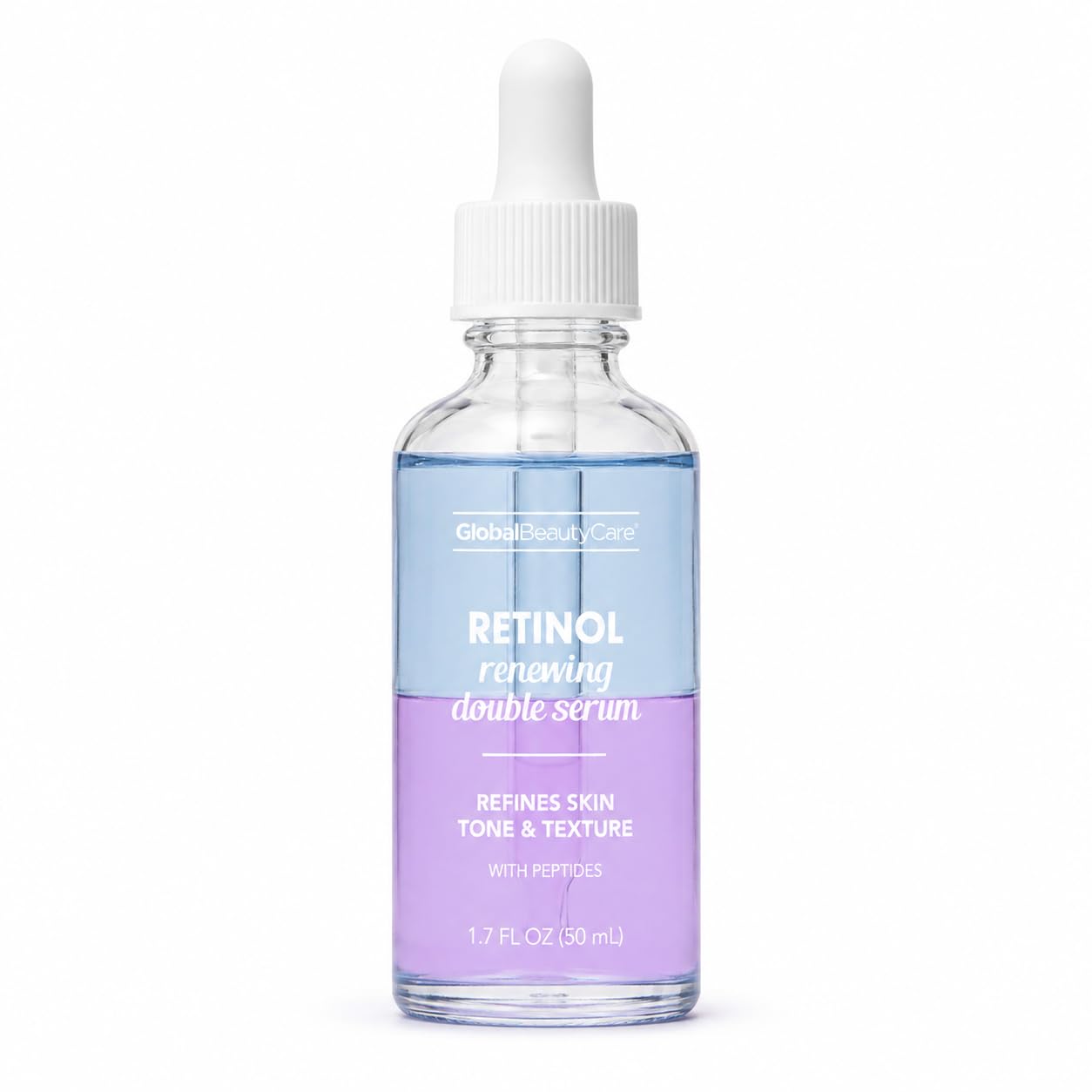 Global Beauty Care Retinol Double Serum – Renewing Facial Serum - Product Imagery