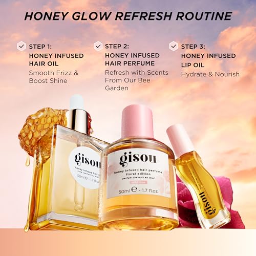 Gisou Honey Infused Hair Perfume (1.7 Fl Oz) - Wild Rose - Product Imagery