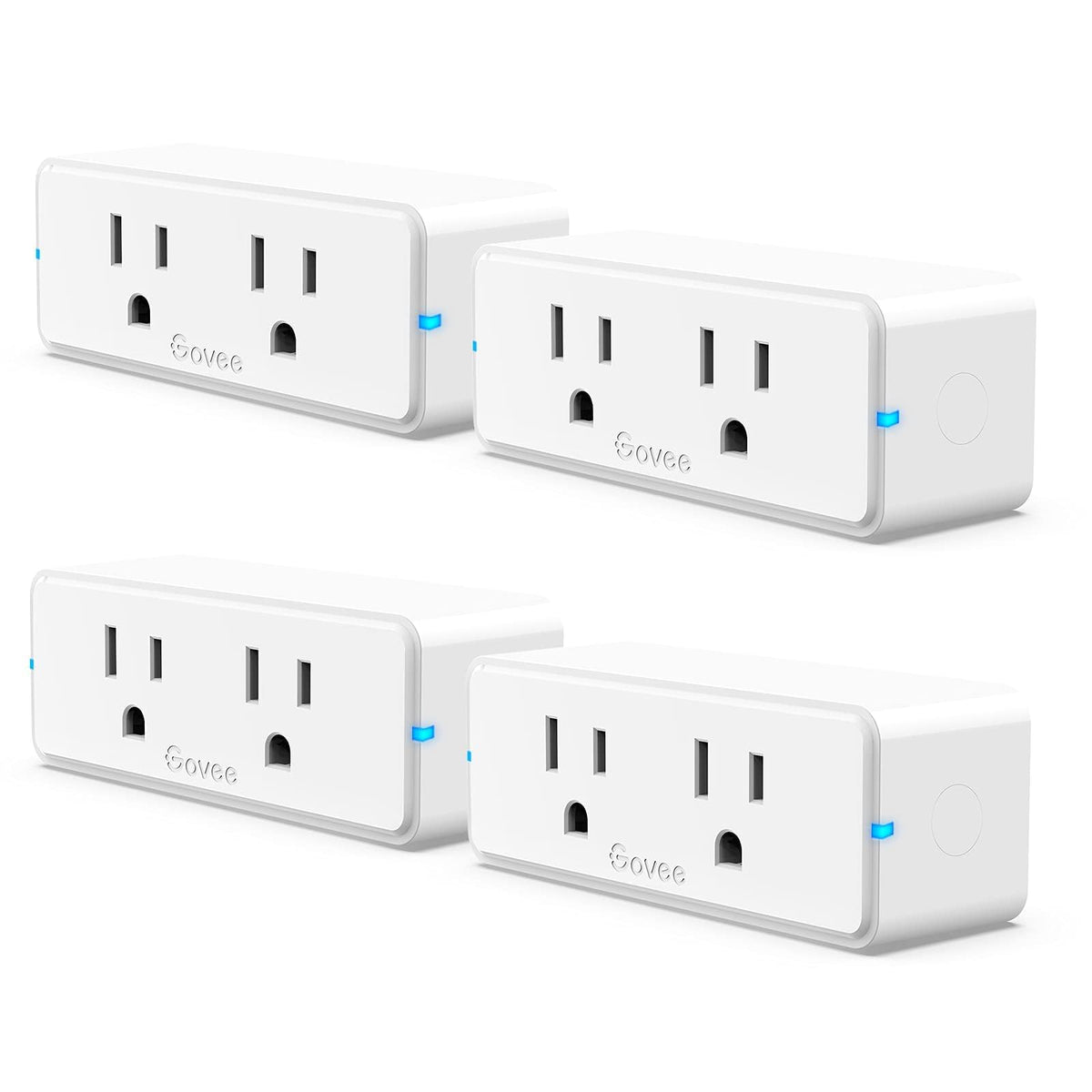 Govee Dual Smart Plug 4 Pack 15A WiFi Bluetooth Outlet 2 in - Premium Selection Official Imagery - 2