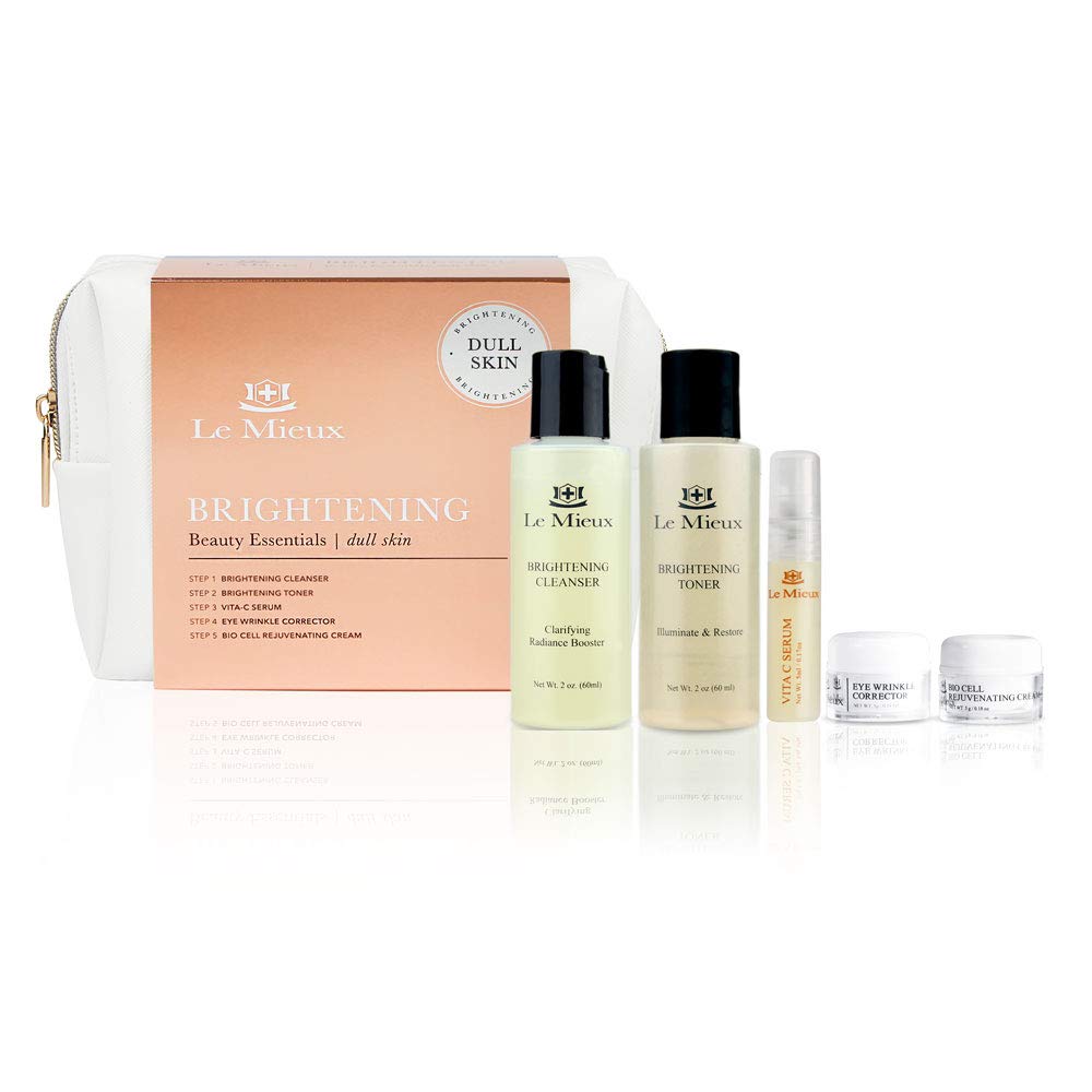 Le Mieux Beauty Essentials for Dull Skin - 5-Piece Skincare Set - Product Imagery