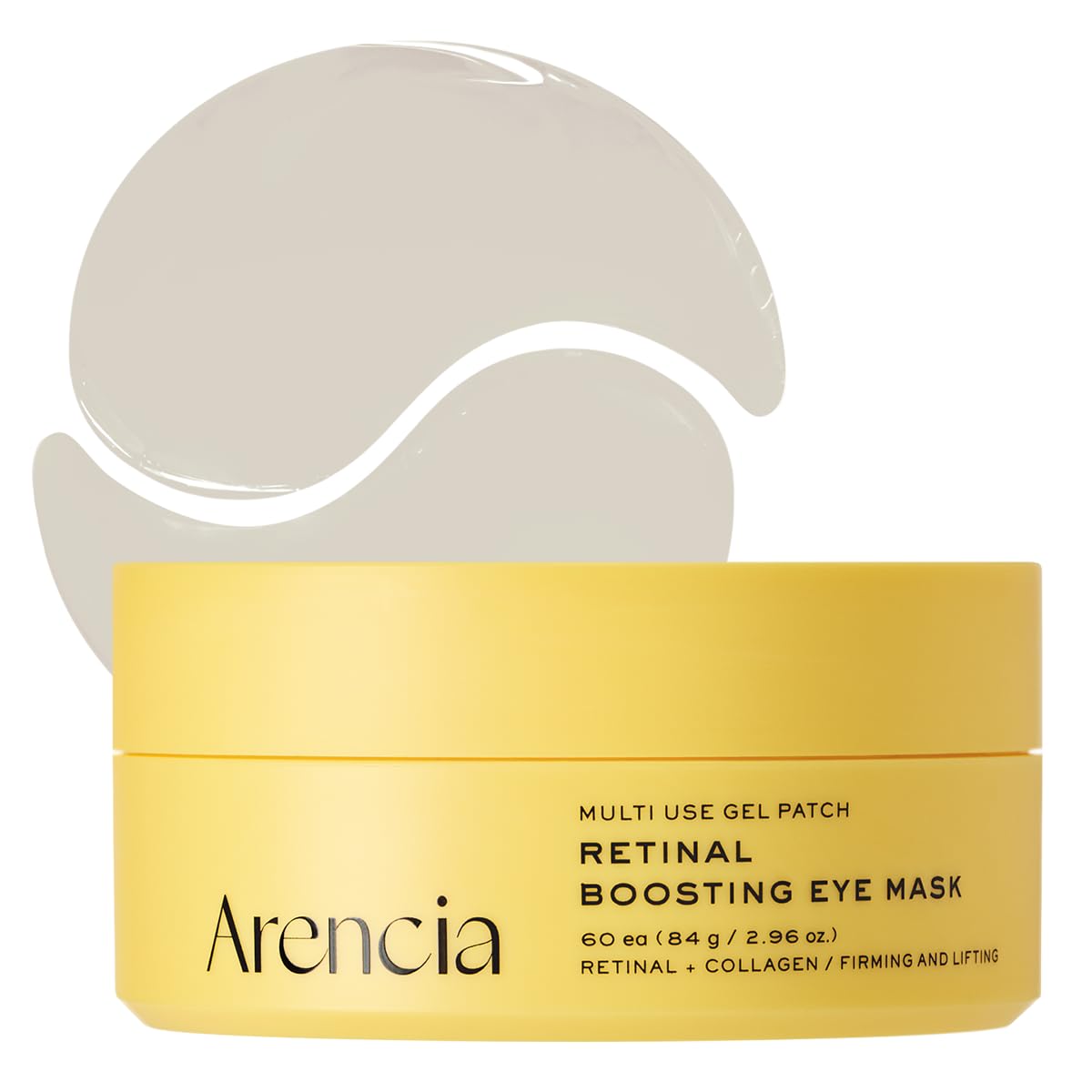 ARENCIA Retinal Boosting Eye Patch, Hydrogel Under Eye Mask with - Product Imagery