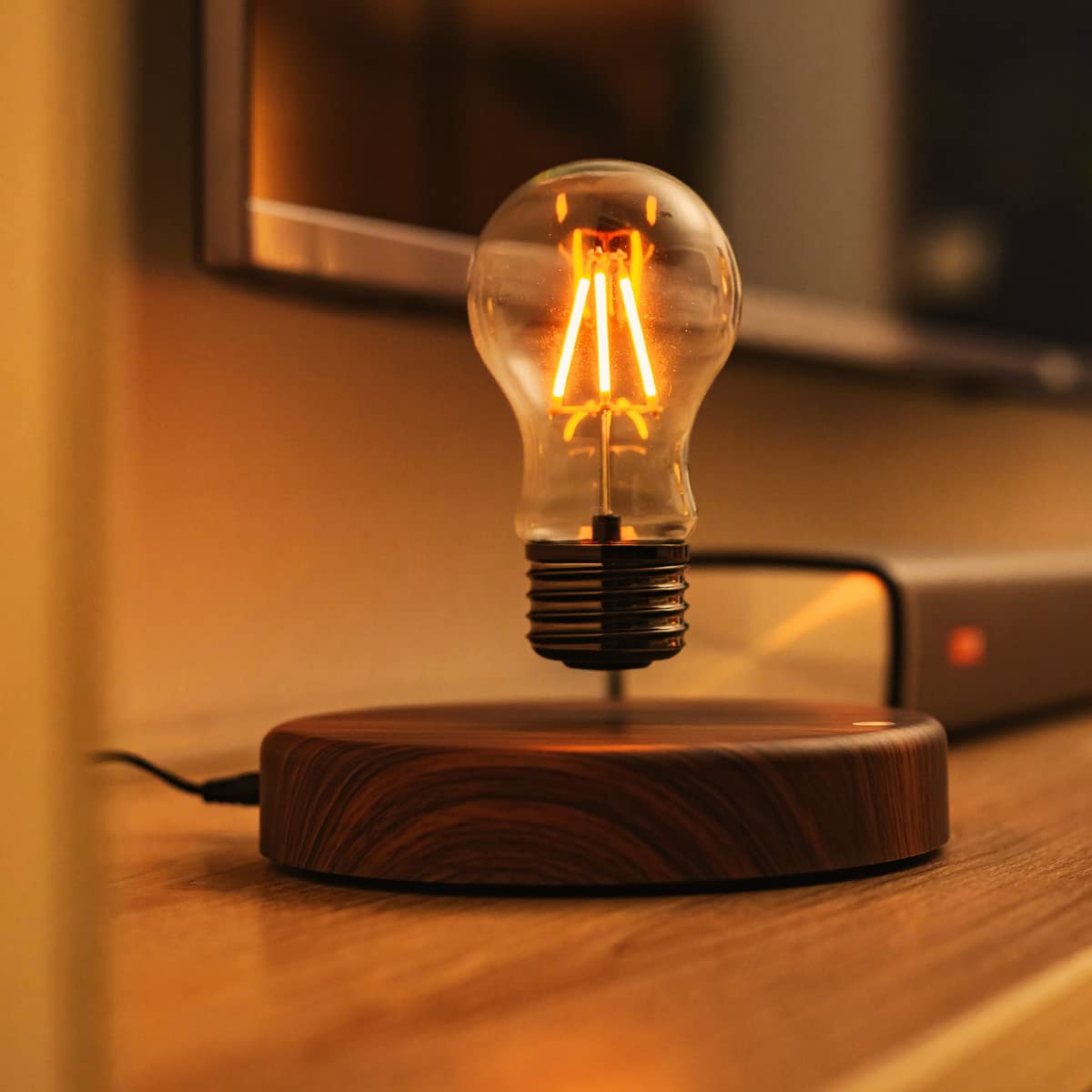 MOOCCI Levitating Bulb Lamp, Magnetic Floating Night Light for Desk Decor - MOOCCI Official Product View 5