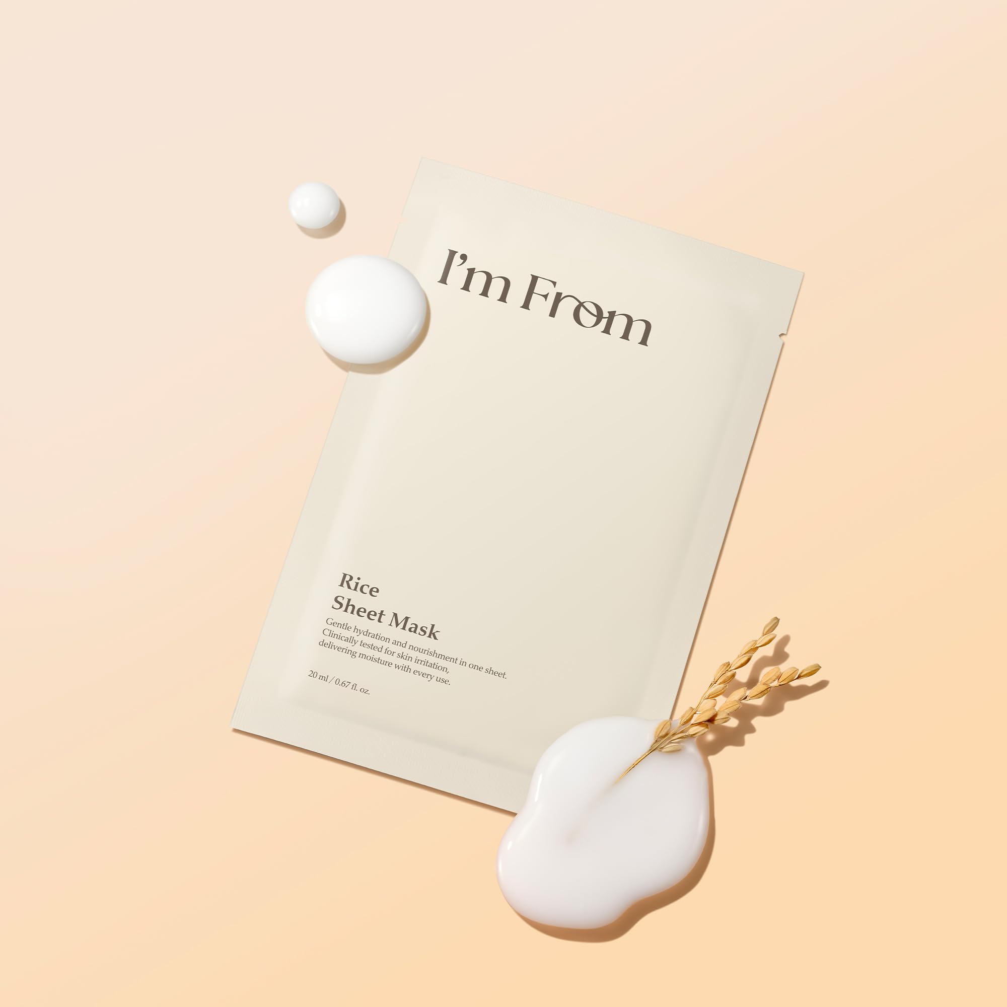 I’m From Rice Sheet Mask, Hydrating &amp; Soothing Face Mask - I'm from