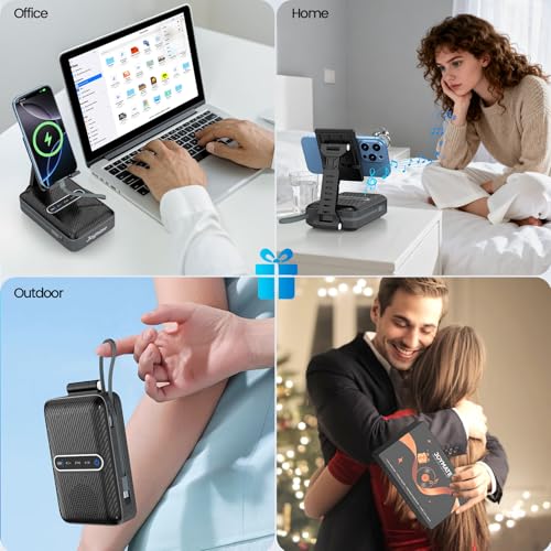 Gift for Men/Women, Charging Phone Stand with Bluetooth Speaker, - Product Imagery