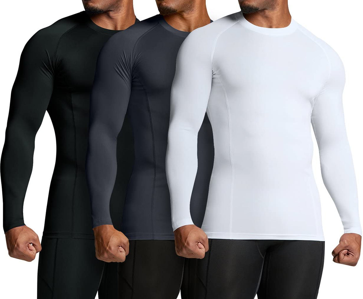ATHLIO Men s UPF 50 Long Sleeve Compression Shirts Water - ATHLIO Official Imagery - 4