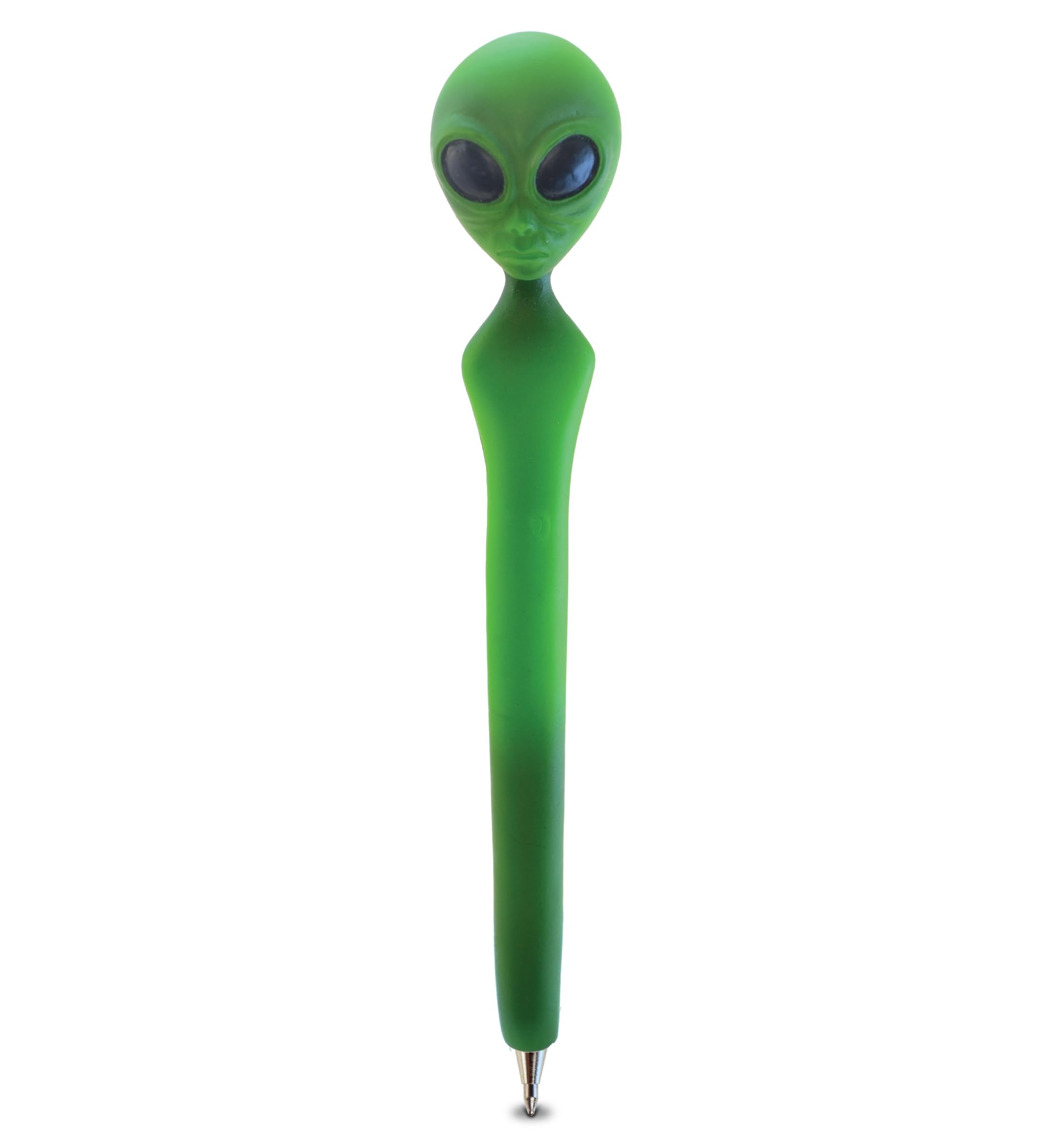 Planet Pens Alien Novelty Pen, Ballpoint Alien Head, Black Ink - - Product Imagery
