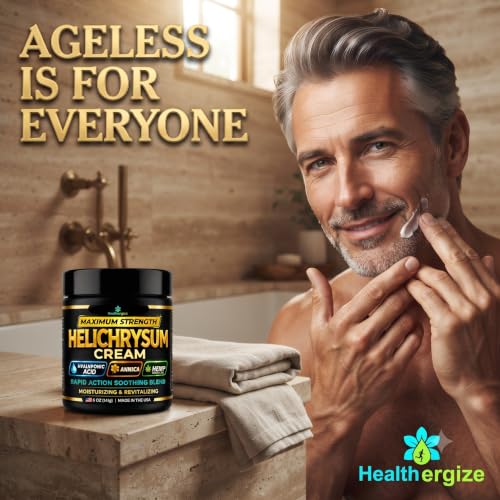 Healthergize Helichrysum Cream Maximum Strength – Soothing Cream - Product Imagery