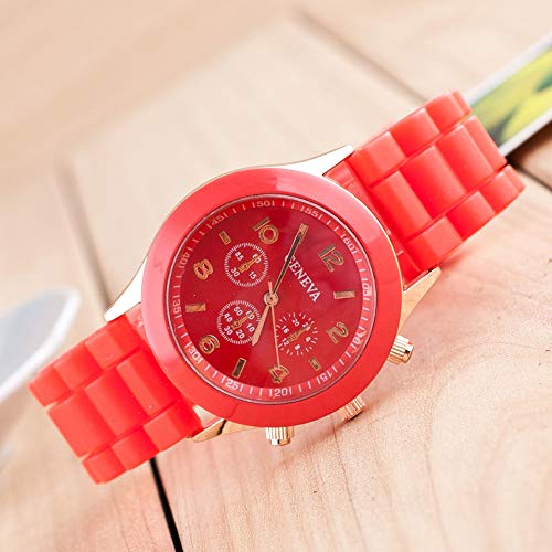 Wholesale 10 Pack Men Women Silicone Band Watch Set Analog - Product Imagery