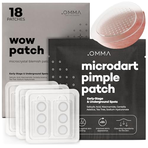 OMMA Korean Microdart Acne Patch, Cystic Acne Treatment, - Product Imagery
