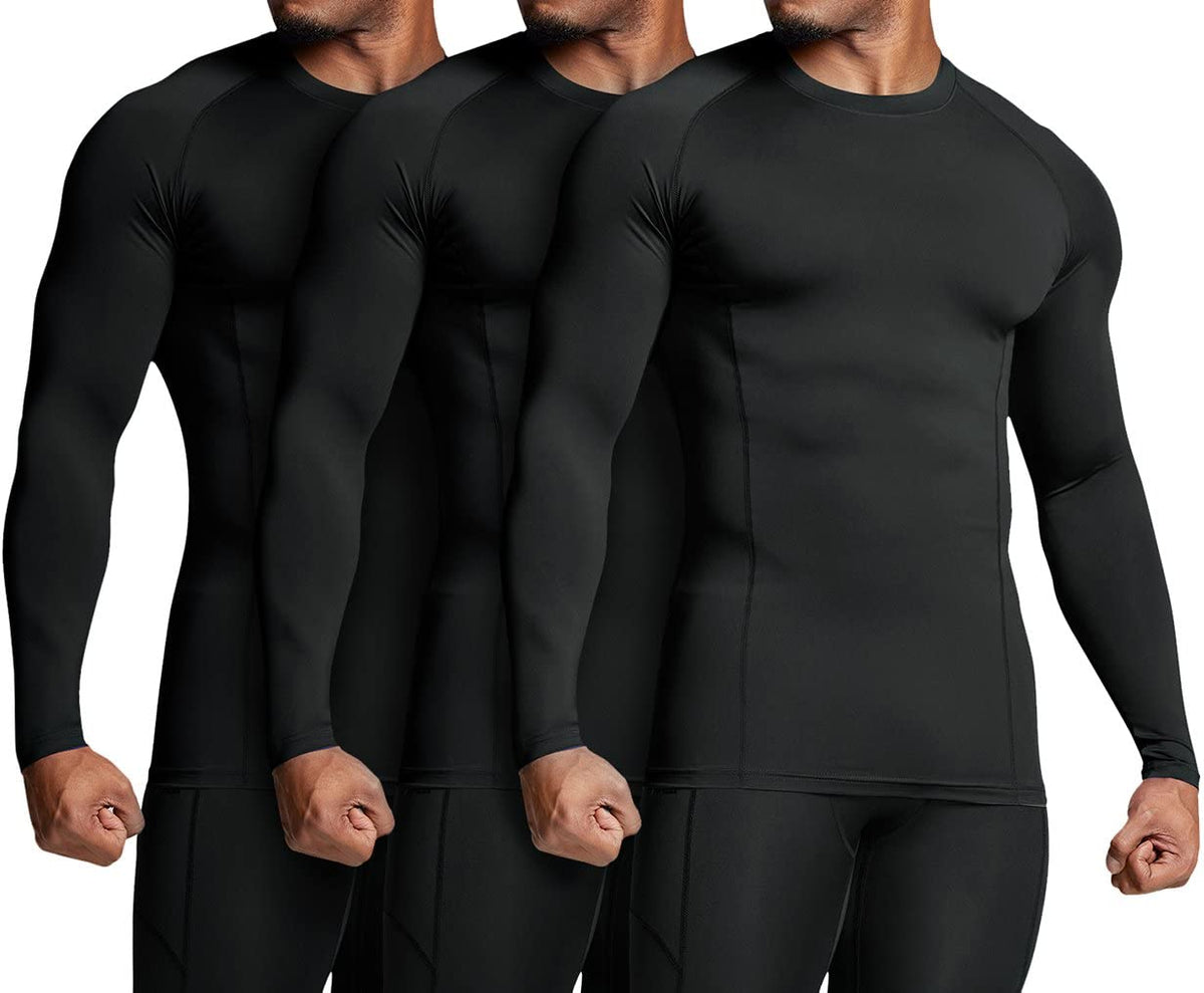 ATHLIO Men s UPF 50 Long Sleeve Compression Shirts Water - ATHLIO Official Imagery - 3