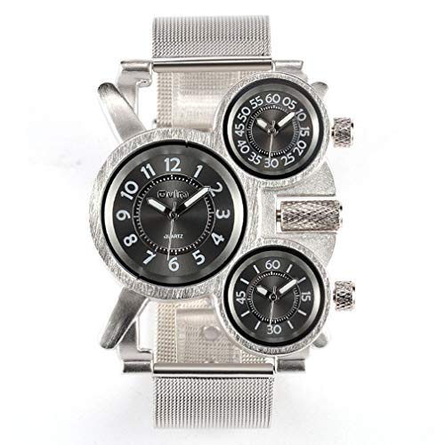 Oulm Military Watches with Three Movt Design and Stainless Steel - Product Imagery