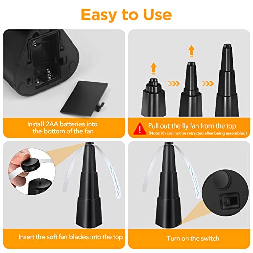 Fly Fans for Tables, Fly Repellent Fan Indoor Outdoor with - Product Imagery