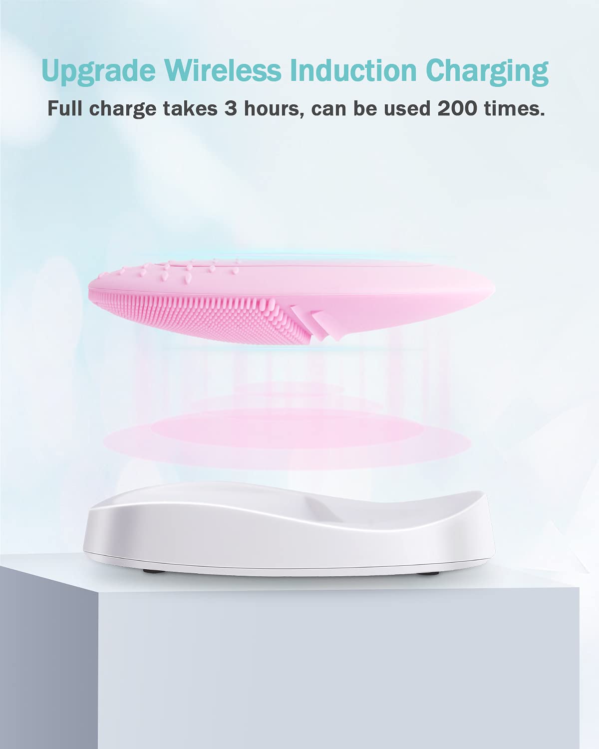 EZBASICS Silicone Facial Cleansing Brush IPX7 Waterproof - EZBASICS Official Imagery - 5