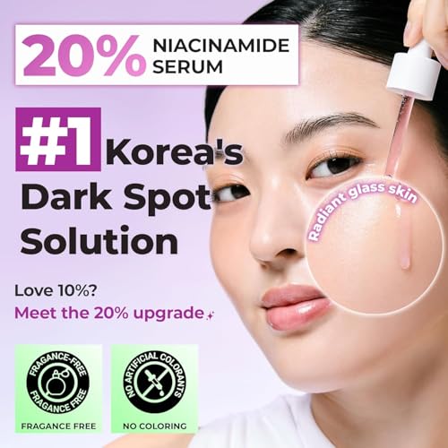 JUMISO 20% Niacinamide Dark Spot Correcting Serum for Face, 1.35 - Product Imagery